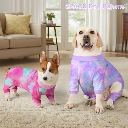 2 Pack Dog Pajamas for Small Dogs Doggie Clothes Puppy Onesies for Puppy in Saudi Arabia