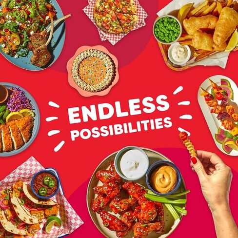 وعاء فوري 4Qt VORTEX 6 في 1 مقلاة هوائية صغيرة، خيارات برنامج مخصص، قلي بالهواء، شواء، تحميص، تجفيف، خبز، إعادة تسخين، أسود، 4 كوارت in Kuwait