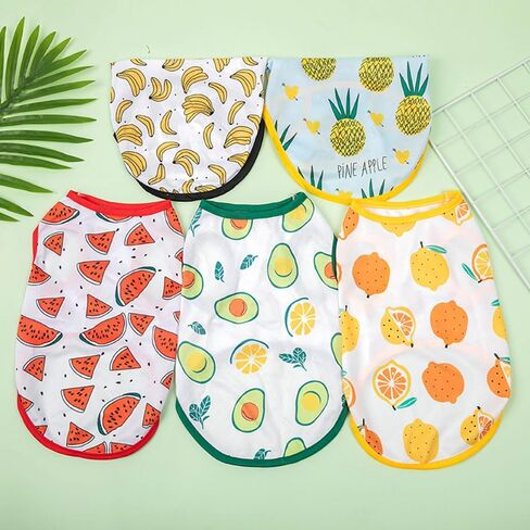 Pet Fruit Printed Puppy Clothes,Cute Pet Clothes Summer Thin Section in Saudi Arabia