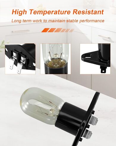 Microwaves Light Bulb Socket Replace WB06X10929, Oven Light Socket Fit for GE Microwaves, Microwave Lamp Holder Bulb in Saudi Arabia