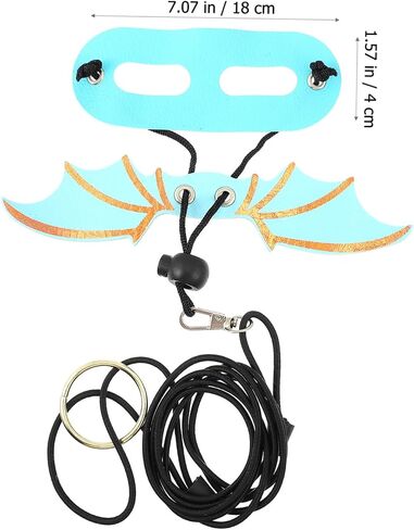 5Pcs Adjustable Reptile Harness and Leash with Wing Design for Bearded Dragon and Lizard and Escape-Resistant Outdoor Walking Gear for Geckos and Small Pets in Saudi Arabia