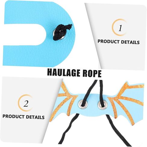 5Pcs Adjustable Reptile Harness and Leash with Wing Design for Bearded Dragon and Lizard and Escape-Resistant Outdoor Walking Gear for Geckos and Small Pets in Saudi Arabia