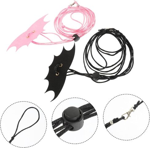 Generic 2 Sets Bearded Dragon Leash Small Pet Reptile Traction Rope for Squirrels and Lizards Premium with Easy to Wear and Stylish Wing Design Secure Outdoor Walking Harness in Saudi Arabia