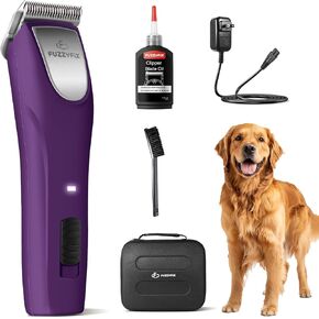 Professional Dog Clippers for Grooming - 2 Speed Detachable Blade Pet Grooming Kit for Thick Curly Matted Coats - Low Noise Heavy Duty Cordless Hair Trimmer for Animal in Saudi Arabia