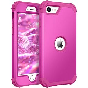 BENTOBEN for iPhone SE 2022 Case and iPhone SE 2020 Case, Heavy Duty 3 in 1 Full Body Rugged Shockproof Hybrid Hard PC Soft Rubber Case for iPhone SE 3rd/2nd Gen, Light Purple/Lavender in Kuwait