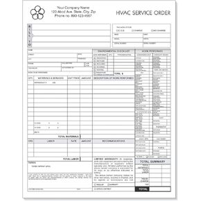 NextDayLabels - HVAC Service Order Invoice & Repair Detail Form, 3 Part Carbonless (100 Sets) Letter Size Forms in Kuwait