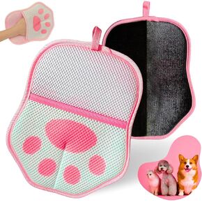 Pet Hair Removal Glove for Cats & Dogs, Newly Upgraded Electrostatic Pet Hair Removal Magic Brush, Reusable Pet Hair Remover Tool for Laundry, Clothing, Carpet, Couch, Car Seat in Saudi Arabia