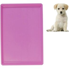 Dog Crate Pan Replacement Bottom Tray for Pet Cages Crates Avoid Water or Food Spilling Out Dishwasher Safe Pink 22.8" LX19.3 WX1.0 H in Saudi Arabia