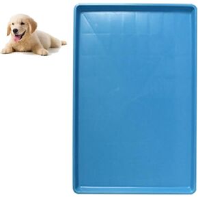 Dog Crate Pan Replacement Bottom Tray for Pet Cages Crates Avoid Water or Food Spilling Out Dishwasher Safe Blue 28.7" LX17.7 WX1.2 H in Saudi Arabia