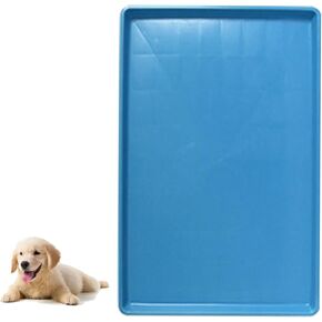 Dog Crate Pan Replacement Bottom Tray for Pet Cages Crates Avoid Water or Food Spilling Out Dishwasher Safe Blue 22.8" LX16.3 WX1.2 H in Saudi Arabia