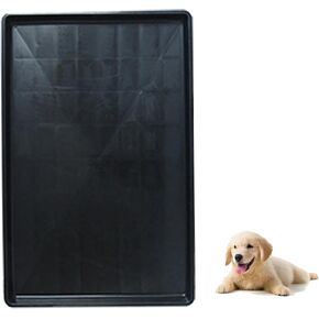 Dog Crate Pan Replacement Bottom Tray for Pet Cages Crates Avoid Water or Food Spilling Out Dishwasher Safe Black 19.5" LX13.2 WX1.0 H in Saudi Arabia