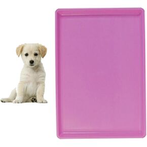 Dog Crate Pan Replacement Bottom Tray for Pet Cages Crates Avoid Water or Food Spilling Out Dishwasher Safe Pink 19.5" LX13.2 WX1.0 H in Saudi Arabia