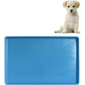 Dog Crate Pan Replacement Bottom Tray for Pet Cages Crates Avoid Water or Food Spilling Out Dishwasher Safe Blue 34.8" LX22.6 WX1.4 H in Saudi Arabia
