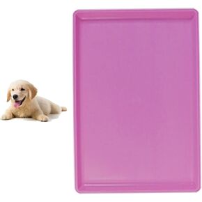 Dog Crate Pan Replacement Bottom Tray for Pet Cages Crates Avoid Water or Food Spilling Out Dishwasher Safe Pink 19.5" LX13.2 WX1.0 H in Saudi Arabia