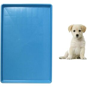 Dog Crate Pan Replacement Bottom Tray for Pet Cages Crates Avoid Water or Food Spilling Out Dishwasher Safe Blue 22.8" LX19.3 WX1.0 H in Saudi Arabia