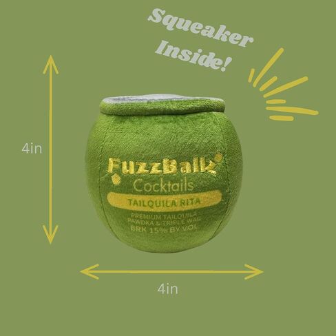لعبة Fuzz Ballz القطيفة - لعبة مضحكة للكلاب الكحولية - لعبة محاكاة ساخرة - لعبة مضحكة تصدر صوتًا للكلاب الصغيرة والمتوسطة والكبيرة in Kuwait