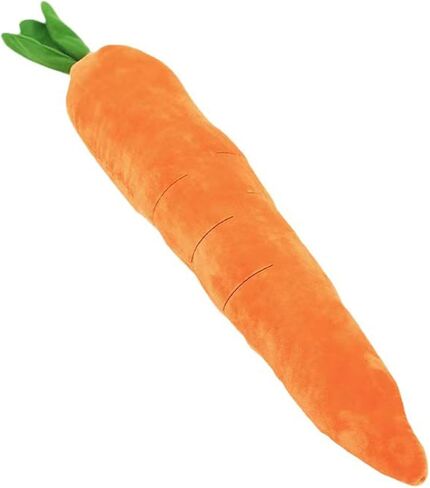 Giant 29.5'' Anxiety Relief Carrot Plush for Dogs - Squeaker Inside Interactive Chew Toy with Hypoallergenic Filling | Oeko-TEX Certified Boredom Buster & Cuddle Companion in Kuwait
