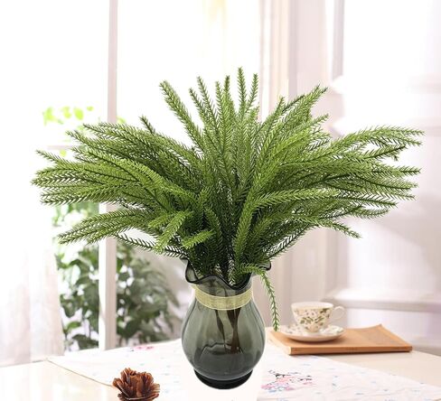 نباتات CATTREE الاصطناعية لعيد الميلاد، شجيرات العشب البلاستيكية الصناعية، أوراق شجيرات محاكاة أوراق وهمية، المنزل الداخلي والخارجي، حديقة الزفاف، قاعة الديكور، قاعة المكتب، حشو زارع الطاولة - ذهبي، عبوتان in Kuwait