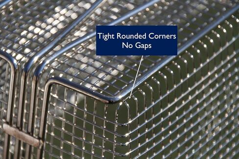 Deep Fryer Basket | 2 Pack | Commercial Grade | 13" x 6.5" x 6" | Nickel Plated Iron | Professional Kitchen Fry Basket | Perfect for Heavy Duty Restaurant Use in Saudi Arabia