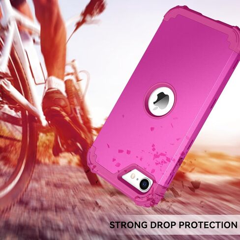 حافظة BENTOBEN لهاتف iPhone SE 2022 وحافظة iPhone SE 2020، شديدة التحمل 3 في 1، هيكل كامل متين ومقاوم للصدمات، حافظة مطاطية ناعمة من البولي كربونات الناعم لهاتف iPhone SE 3rd/2nd Gen، أرجواني فاتح/لافندر in Kuwait
