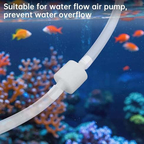 10 pcs 1/8 inch(3mm) Hose Barb Plastic Check Valve, Vacuum Aquarium Pump Air Check Valve One Way Barb Hose Inline Non Return (1/8 inch) in Kuwait