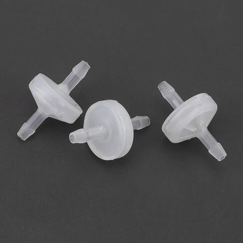 10 pcs 1/8 inch(3mm) Hose Barb Plastic Check Valve, Vacuum Aquarium Pump Air Check Valve One Way Barb Hose Inline Non Return (1/8 inch) in Kuwait