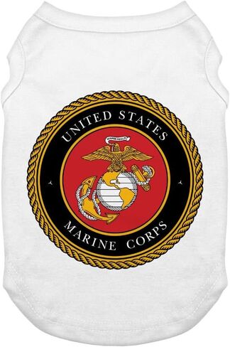 Marine Support Unit Dog Tank Top with Tactical Bulldog Emblem, Patriotic Military Support Dog Shirt for Marine Families & Veterans – White (Large) in Saudi Arabia