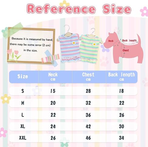 Dog Shirts Floral Striped Dog Clothes for Small Dogs Flutter Sleeveless Cotton T Shirt Puppy Pet Outfit Vest Purple Size XL in Kuwait