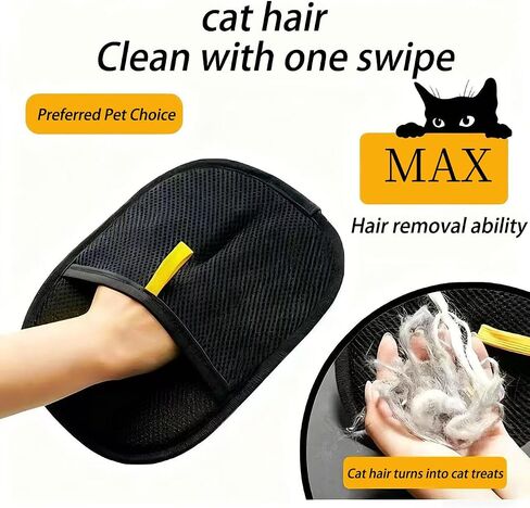 Pet Hair Removal Gloves, Grooming and Fur Removal Tool for Cats and Dogs, 2-Pack in Saudi Arabia
