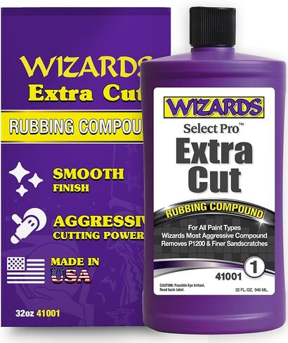Wizards Select Pro Cut and Polish Compound Step 2 Perfect Match - ملمع مزدوج المفعول مع لمسة نهائية شديدة اللمعان - مركب تلميع يزيل العلامات الدوامة in Kuwait