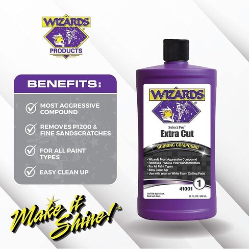 Wizards Select Pro Cut and Polish Compound Step 2 Perfect Match - ملمع مزدوج المفعول مع لمسة نهائية شديدة اللمعان - مركب تلميع يزيل العلامات الدوامة in Kuwait