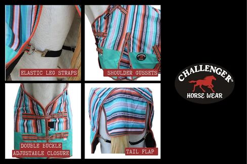 78" 1200D Turnout Heavy-Weight Bellyband Rain Horse Winter Blanket Serepe 5B109 in Saudi Arabia