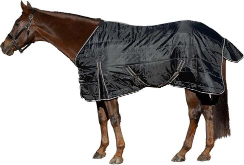 Equinavia Norse Gusseted Stable Blanket 100g - Black - 75 in in Saudi Arabia
