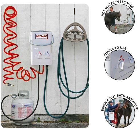 Original Portable Equine Washing System | Ultimate Comfort with Instant Warm Water | Comfortable, Stress-Free Horse in Saudi Arabia