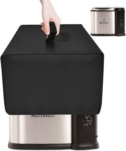 Electric Fryer Cover for Masterbuilt 3-in-1 10 Liter XL Electric Fryer MB20012420—Heavy-Duty Waterproof Heat-resistant Dustproof Electric Fryer Protective Case Deep Fryer Cover (Black) in Saudi Arabia