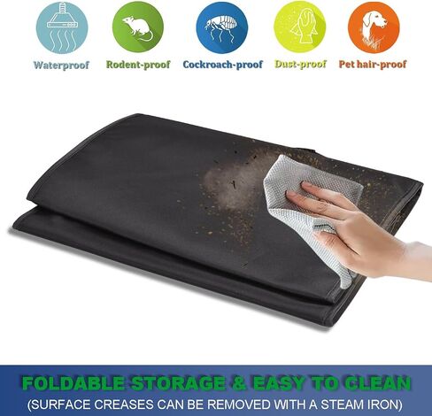 Electric Fryer Cover for Masterbuilt 3-in-1 10 Liter XL Electric Fryer MB20012420—Heavy-Duty Waterproof Heat-resistant Dustproof Electric Fryer Protective Case Deep Fryer Cover (Black) in Saudi Arabia