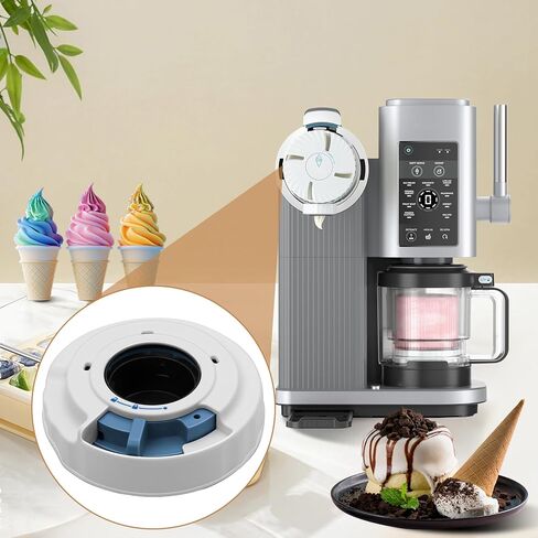 غطاء موزع بديل ومكبس متوافق مع Ninja Swirl من Creami NC700 NC701 NC701C لصانعي الآيس كريم، غطاء بديل للخدمة الناعمة Ninja Swirl، خالي من BPA، PC/ABS، أبيض in Kuwait