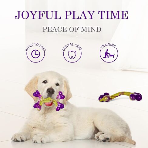 Tough Dog Toys for Aggressive Chewers,Indestructible Dog Toy for Large Dogs, Dog chew Toys,Bacon Flavored,Keeps Dogs Busy in Saudi Arabia