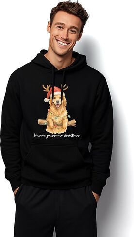 KiKiLuna Personalized Christmas Pet Photo Shirt, Custom Dog Cat Photo Watercolor Portrait Sweatshirt, Santa Hat Dog Illustration T-Shirt, Unique Tee for Pet Lovers in Saudi Arabia