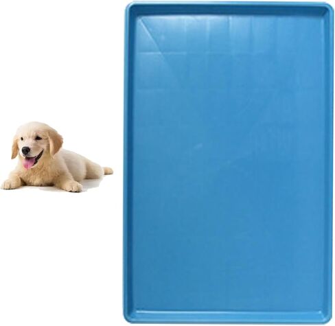 Dog Crate Pan Replacement Bottom Tray for Pet Cages Crates Avoid Water or Food Spilling Out Dishwasher Safe Blue 17.3" LX11.4 WX1.2 H in Saudi Arabia