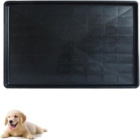 Dog Crate Pan Replacement Bottom Tray for Pet Cages Crates Avoid Water or Food Spilling Out Dishwasher Safe Black 28.7" LX17.7 WX1.2 H in Saudi Arabia