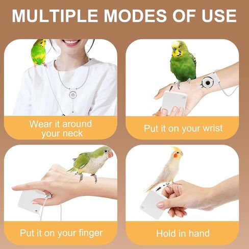 Pet Bird Auto Flying Leash with Stainless Steel Cord for Parrot Cockatiel for Outdoor Training Use Carry Along Parrots Leash in Kuwait