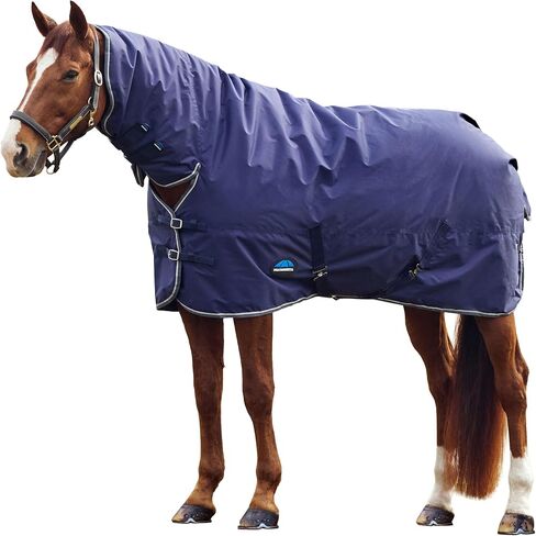WeatherBeeta ComFiTec Tyro Turnout Combo Neck 50g, Navy/Charcoal, 72" in Saudi Arabia