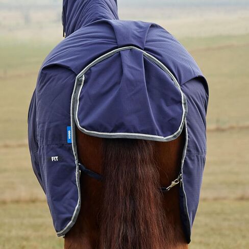 WeatherBeeta ComFiTec Tyro Turnout Combo Neck 50g, Navy/Charcoal, 72" in Saudi Arabia