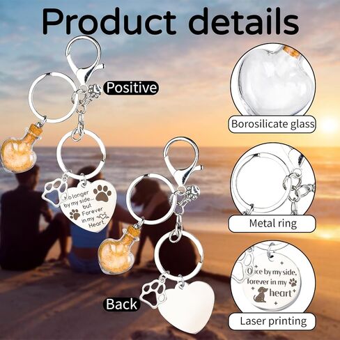 Dogs Cats Memorial Gifts Pet Memory Keychain Loss of Pet Sympathy Gift for Loss Dog Fur Ashes Keepsake Passing Away in Saudi Arabia