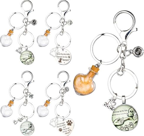 Dogs Cats Memorial Gifts Pet Memory Keychain Loss of Pet Sympathy Gift for Loss Dog Fur Ashes Keepsake Passing Away in Saudi Arabia