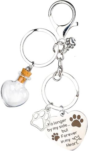 Dogs Cats Memorial Gifts Pet Memory Keychain Loss of Pet Sympathy Gift for Loss Dog Fur Ashes Keepsake Passing Away in Saudi Arabia