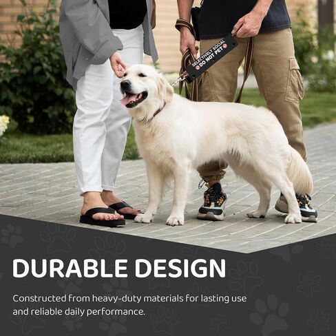 Selectively Social Do Not Pet Pet Leash for Dogs, Funny Dog Leash Wrap for Pet Dog Lovers Owners Gift (Black) in Saudi Arabia