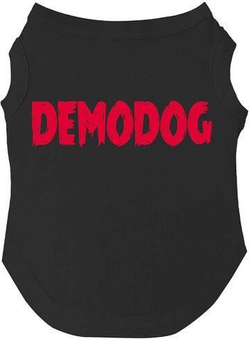 تي شيرت Demodog زي الهالوين للكلاب | بلا أكمام | مقاسات الجراء والألعاب والسلالات الكبيرة (أسود، 5X-Large 865) in Saudi Arabia