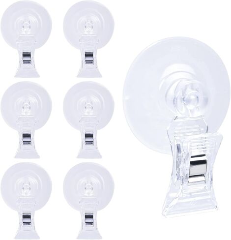 Aquarium Plant Clip - Suction Cup Clips for Convenient Fish Feeding | Rust-Proof Material, Secure Hold, Water-Safe Accessories (4) in Saudi Arabia